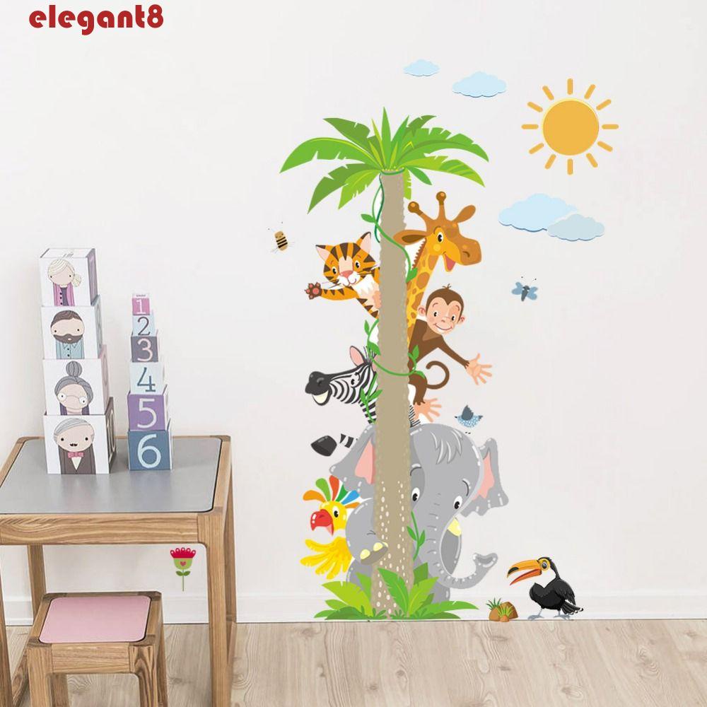 Sticker Dán Tường Trang Trí Phòng Khách Hình Chú Voi Tháo Rời Được Sáng Tạo Mẫu 2023