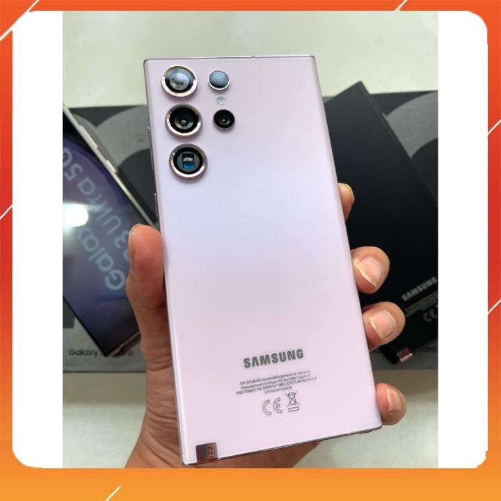 Điện thoại Samsung Galaxy S23 Ultra bản ram 8gb cấu hình 256gb tình trạng máy đẹp 98% đủ hộp bảo hành 1 năm