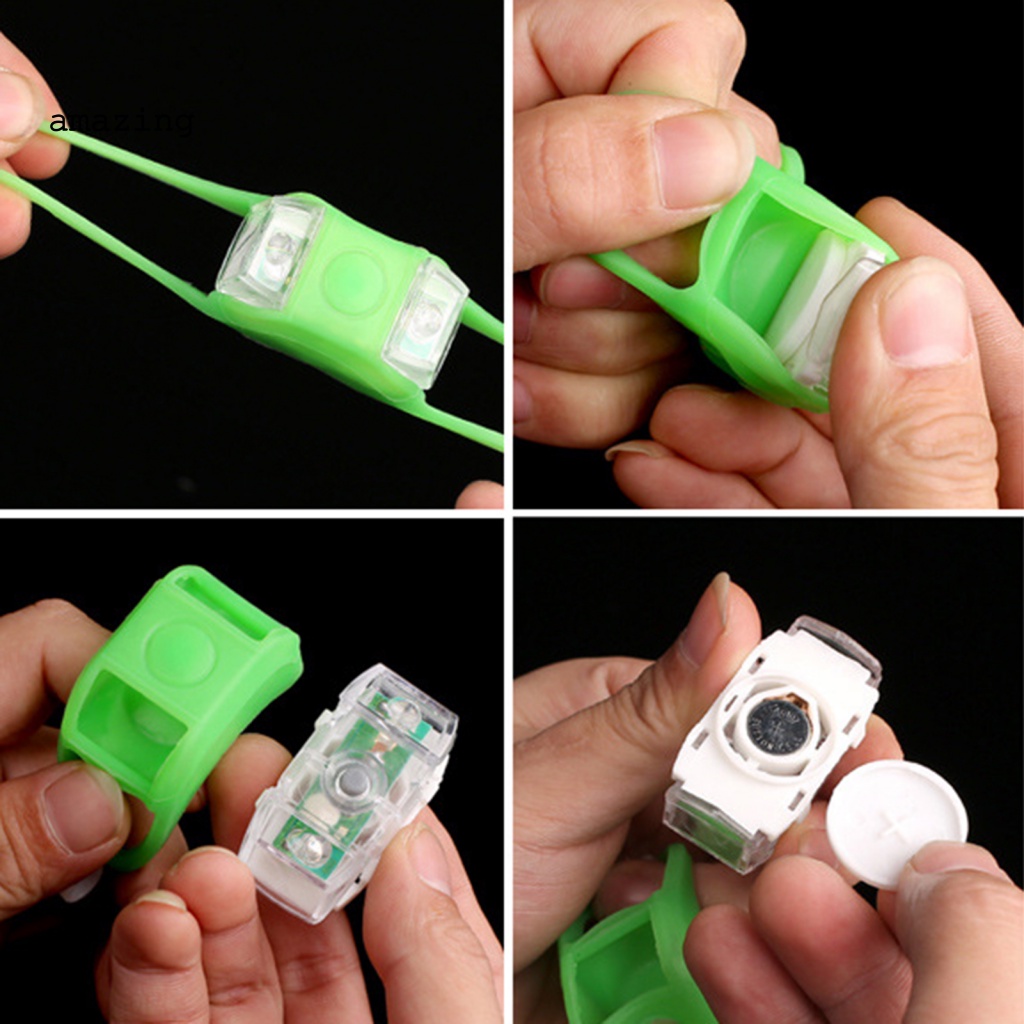 Công Tắc Nhấn Gắn Đuôi Xe Đạp Có Đèn LED Siêu Bền