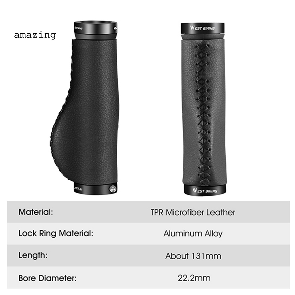 1 Cặp Vỏ Bọc Tay Lái Xe Đạp Gọn Nhẹ Thoáng Khí Chống Lão Hóa