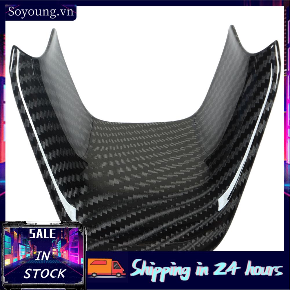 Soyoung Steering Wheel Cover Trim Carbon Fiber Style Solid Scratch Resistant Steering Wheel Decal  for Car