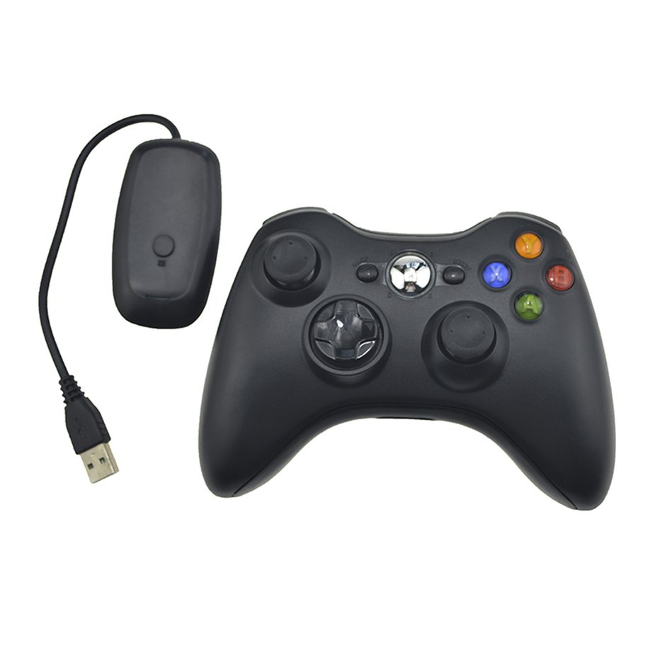 Dành Cho Tay Cầm Chơi Game Không Dây Xbox 360 2.4G Có Đầu Thu Máy Tính Máy Tính Xách Tay Tay Lái Chính Xác 3D Thiết Kế Đính Đá Chất Liệu ABS