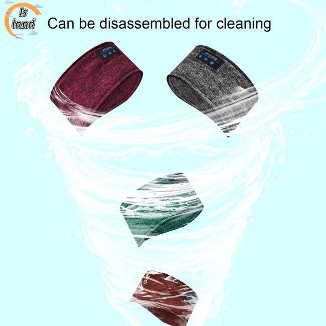 [IS] Băng Đô Tích Hợp Tai Nghe Bluetooth Không Dây Dùng Khi Chơi Thể Thao / Tập Yoga / Chạy Bộ / Chạy Bộ