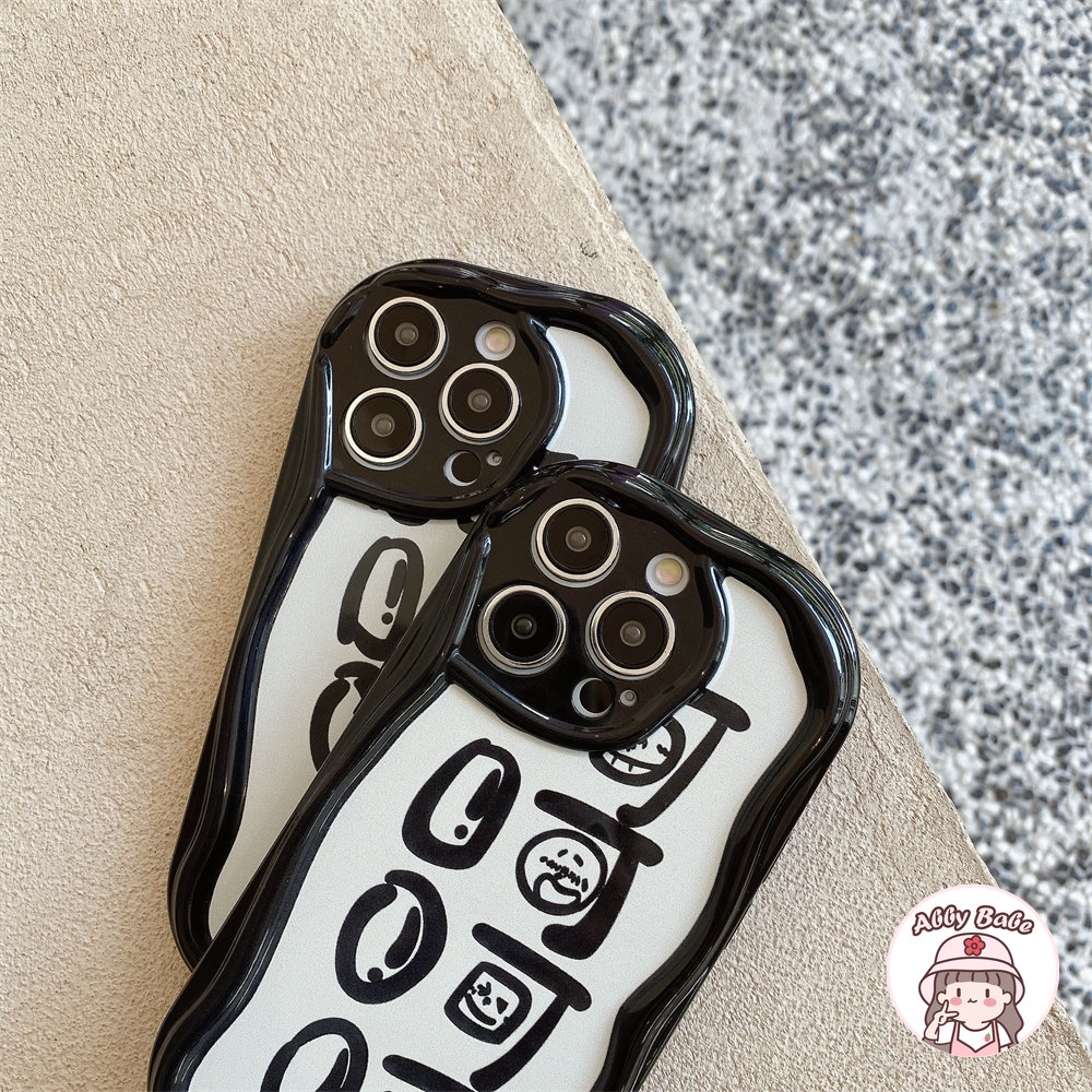 Ốp Điện Thoại TPU Mềm Chống Sốc In Chữ Màu Đen Đơn Giản Cho IPhone 14 Pro Max 11 12 11 Pro Max X XS 7Plus