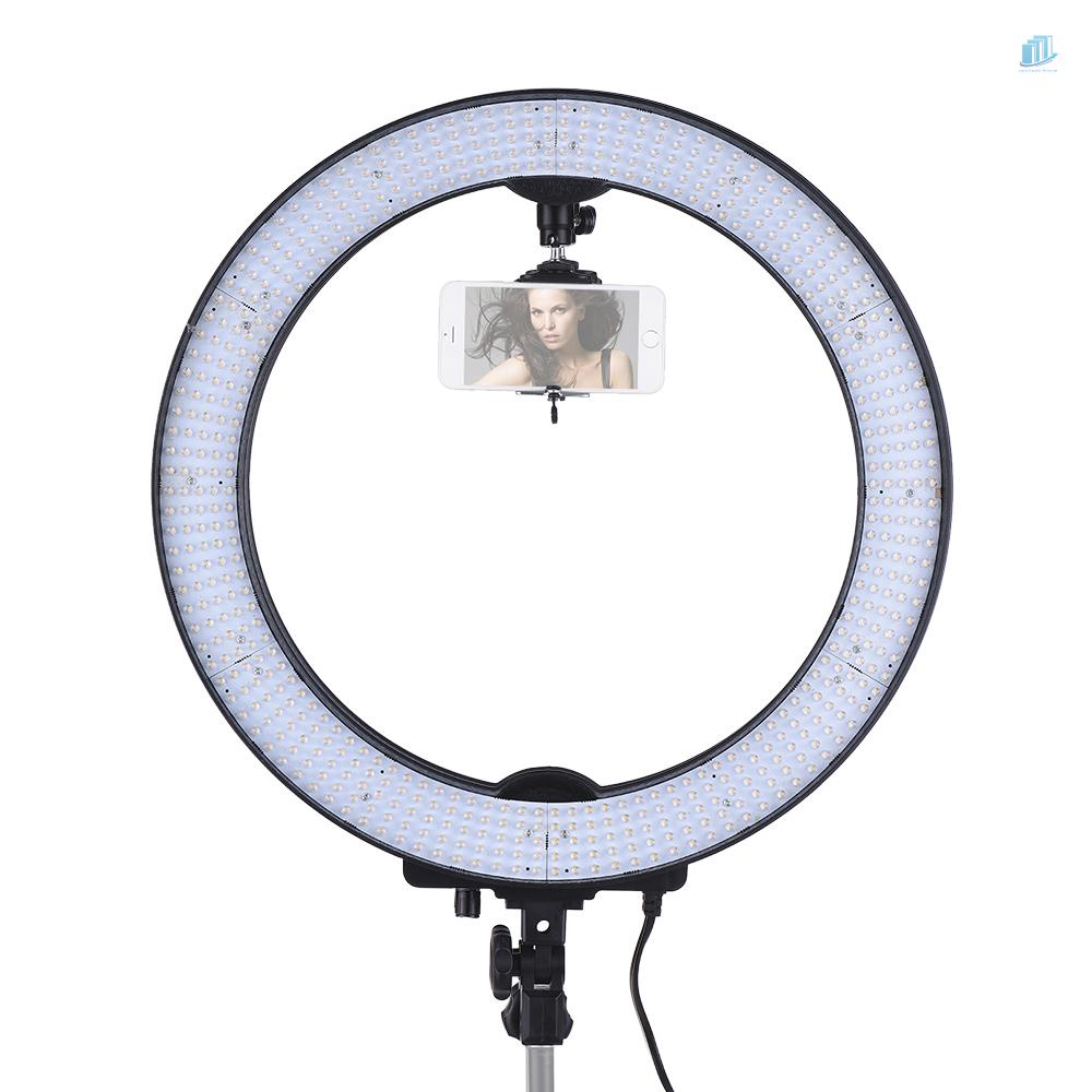 Vòng Đèn LED Điện Tử Andoer LA-650D 5500K 36W 600 Bóng Có Thể Điều Chỉnh Không Bước Kèm Túi Lọc Màu Cho Nhiếp Ảnh