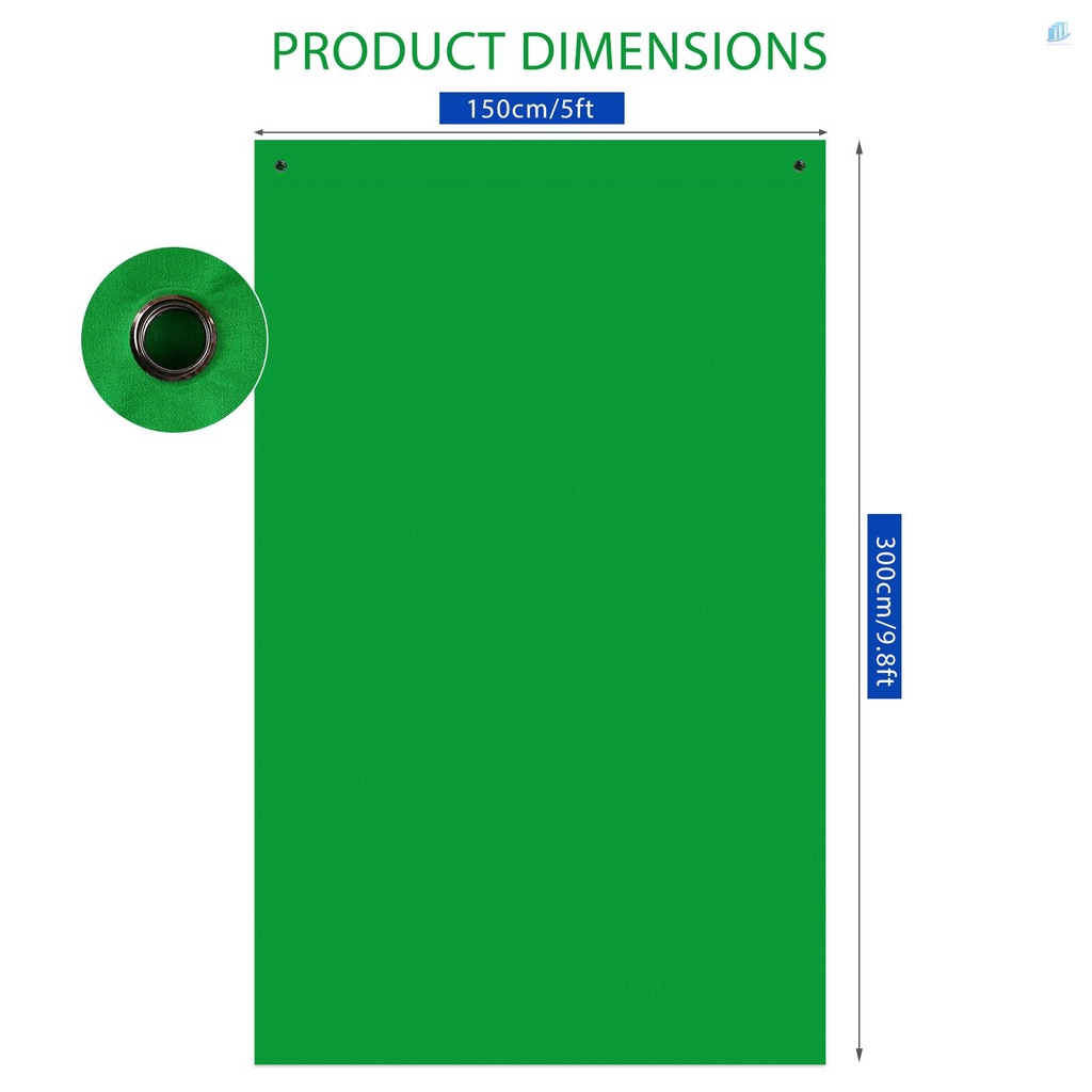 Khung Nền Chụp Ảnh Từ Polyester Có Thể Giặt Được Kèm 4 Móc Treo Cho smartwatchinone Andoer 1.5 * 3M / 5 * 10 Feet