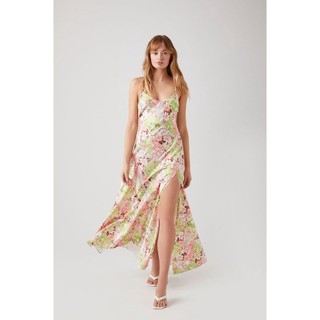 Đầm F21 hai dây dáng maxi, xẻ 1 bên