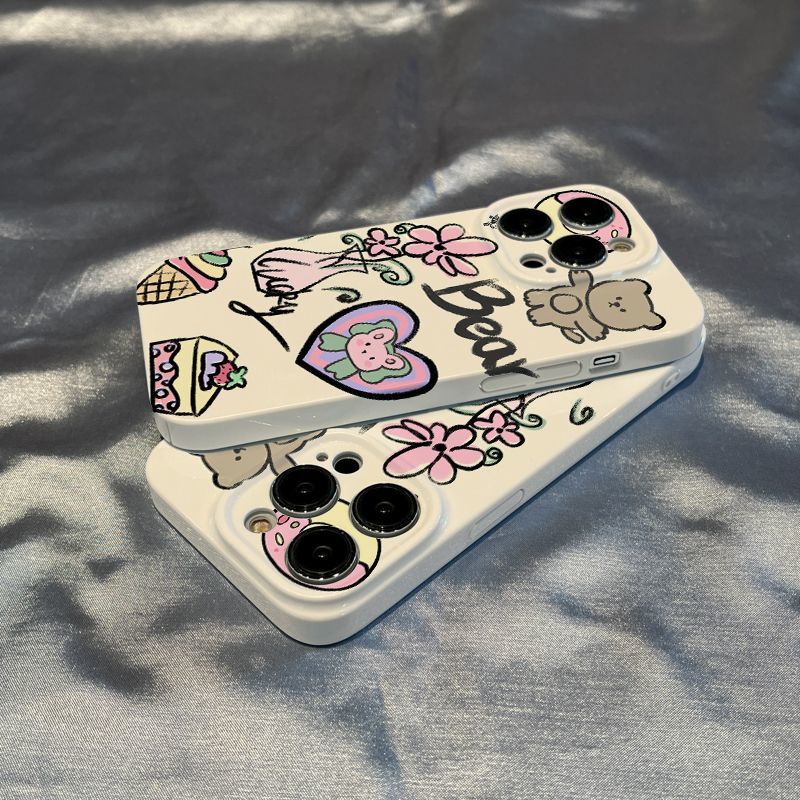 Ốp Điện Thoại Cứng Họa Tiết Chú Gấu Nhỏ Dễ Thương Cho Iphone Xr / 7 11 14813iPhone12 Xsmax JMFF