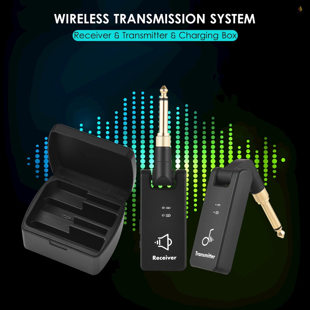 Thiết Bị Truyền Nhận Tín Hiệu Không Dây M-VAVE WP-8 Kèm Hộp Sạc 3.5mm &amp; Giắc Cắm 6.35mm Cho Đàn Guitar Bass