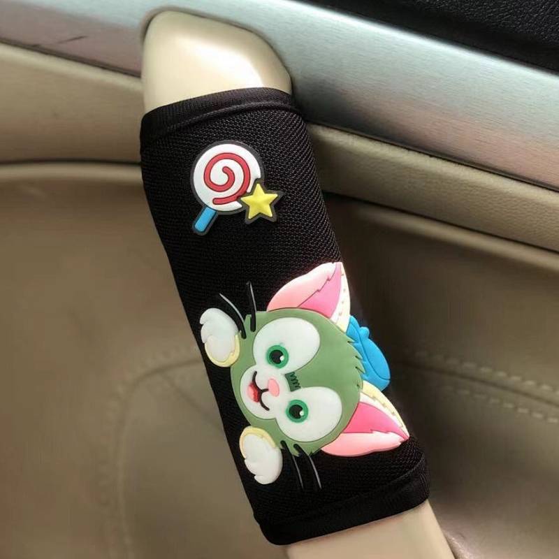 Creative Cute Cartoon Vehicle Handle Car Handbrake Sleeve Universal Car Door Handle Protector Roof Handle Cover oWPB
