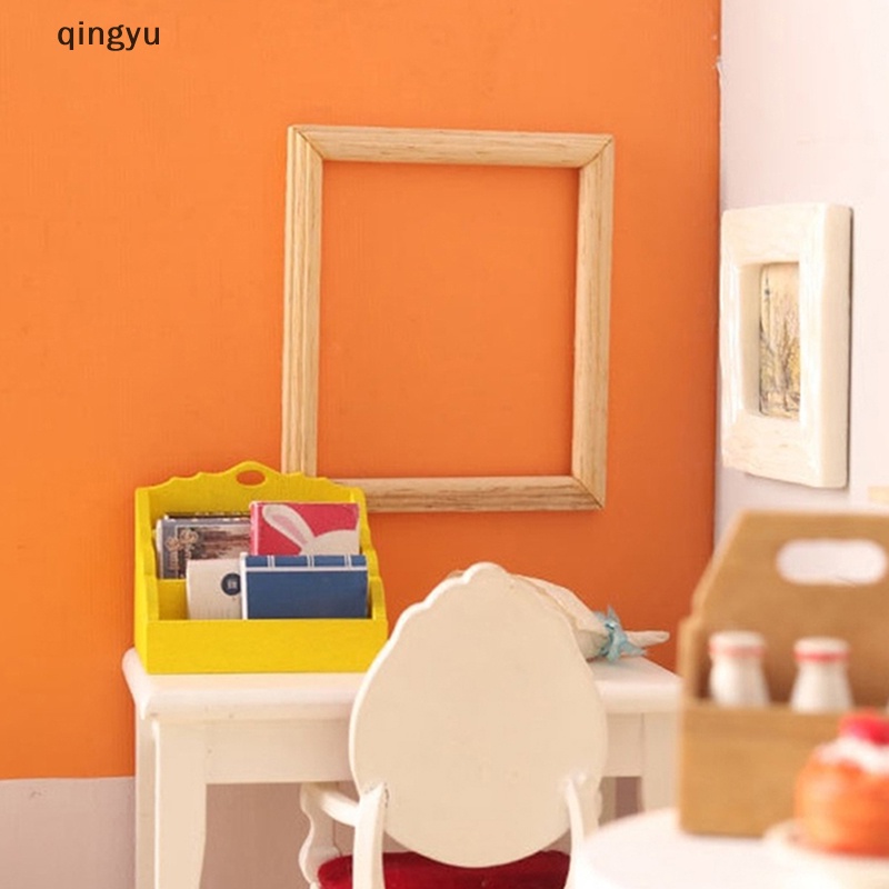 Qingyu 1 Khung Ảnh Mini Hình Chữ Nhật Trang Trí Nhà Búp Bê