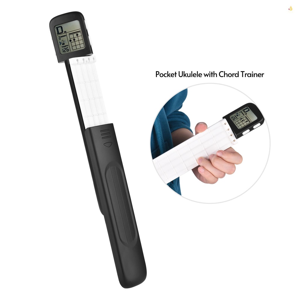 Đàn Ukulele Kimrd Trainer Uke Xoay 360 Độ Kèm Dụng Cụ Luyện Tập Ngón Tay° Màn Hình Xoay Tròn Chords Chart Cho Ukulele