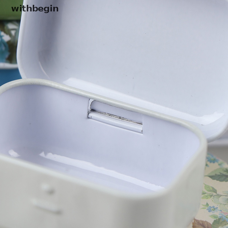Hộp Thiếc Nhỏ Hình Chữ Nhật Đựng Trang Sức / Đồng Xu Họa Tiết Hoa