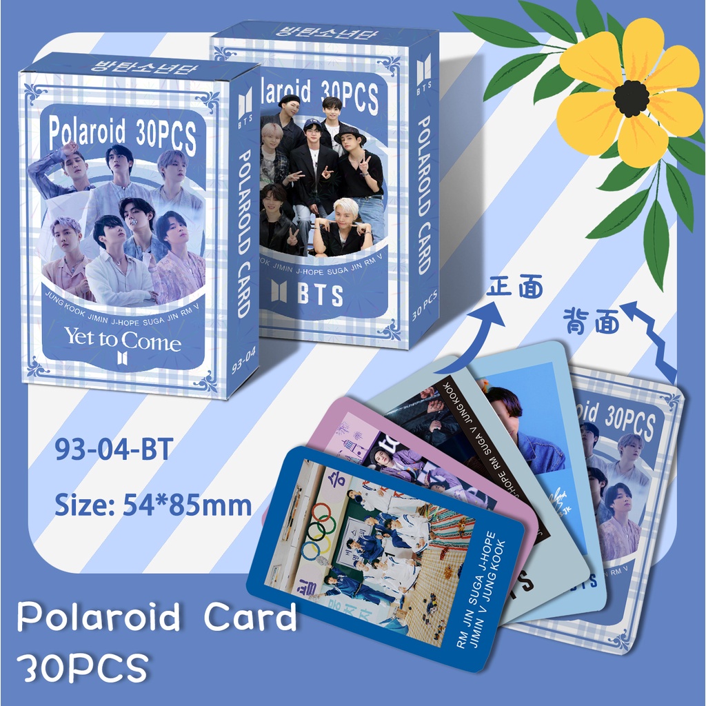 BTS YET TO COME Polaroid Photocard Lomo Card Double-sided Color Printing