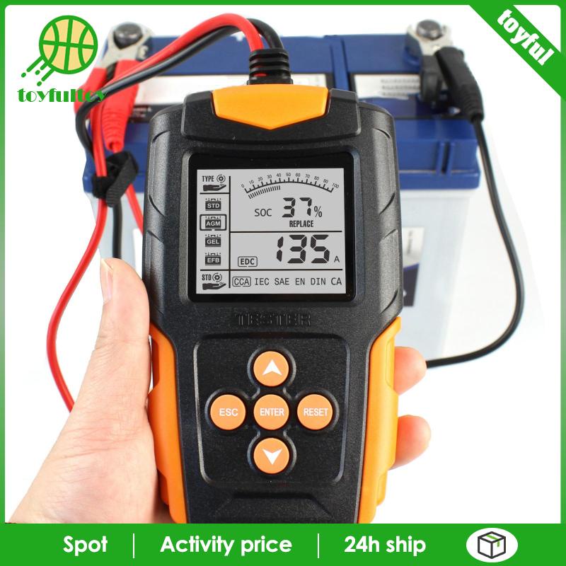 Thiết Bị Kiểm Tra Pin 12V 24V Màn Hình LCD Cho Xe Hơi Xe Tải