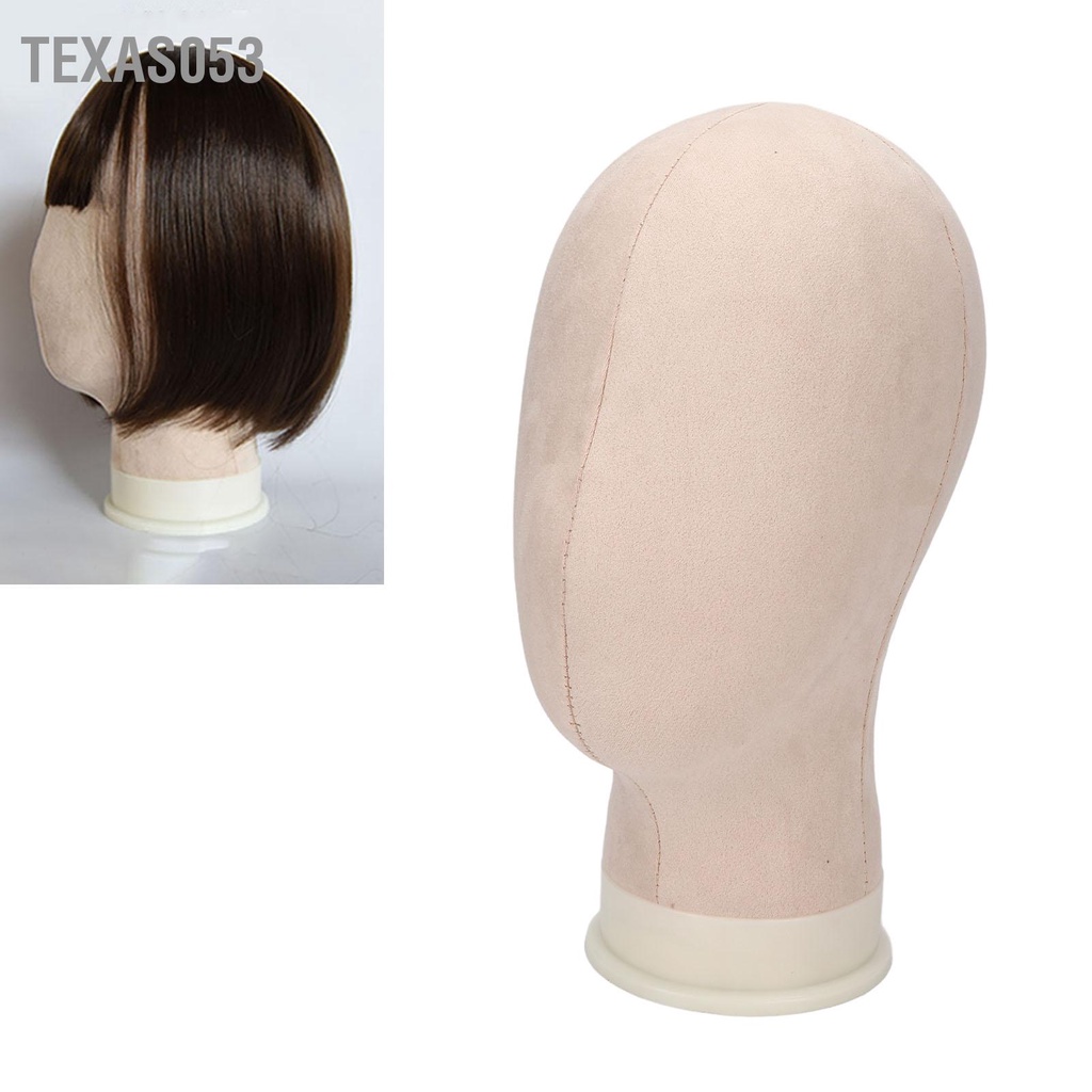 Texas053 Đầu tóc giả bằng vải khối 11 8 inch để làm Mô phỏng đầu ma-nơ-canh có ghim