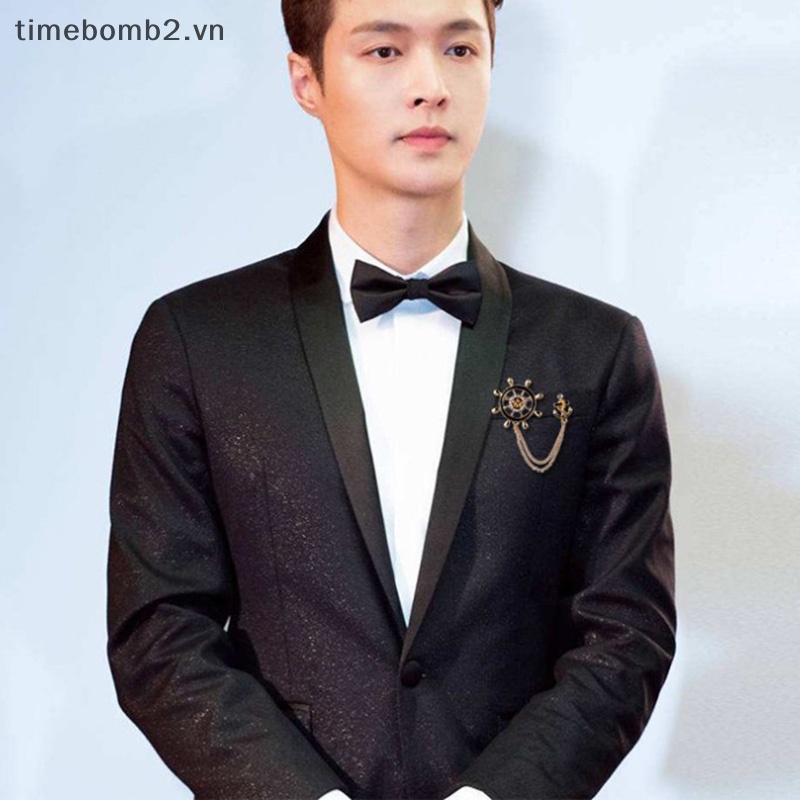 1 Huy Hiệu Cài Áo Hình Đôi Cánh Thiên Thần / Rồng / Mỏ Neo Thời Trang Cho Nam Và Nữ