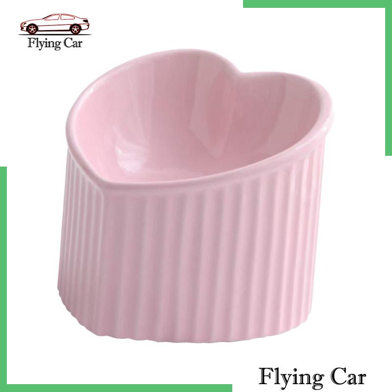 [Lzdjfmy2] Chén Sứ Uống Nước Nghiêng Thủ Công Dễ Thương Cho Mèo Cưng