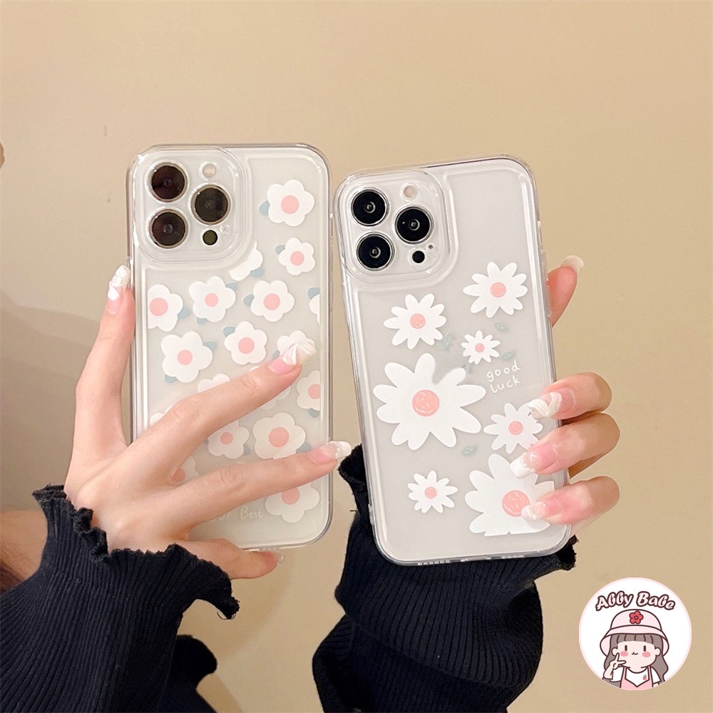 Ốp Điện Thoại TPU Mềm Chống Sốc Họa Tiết Hoa Cúc Cho IPhone 14 Pro Max 11 12 11 Pro Max X XS 7Plus