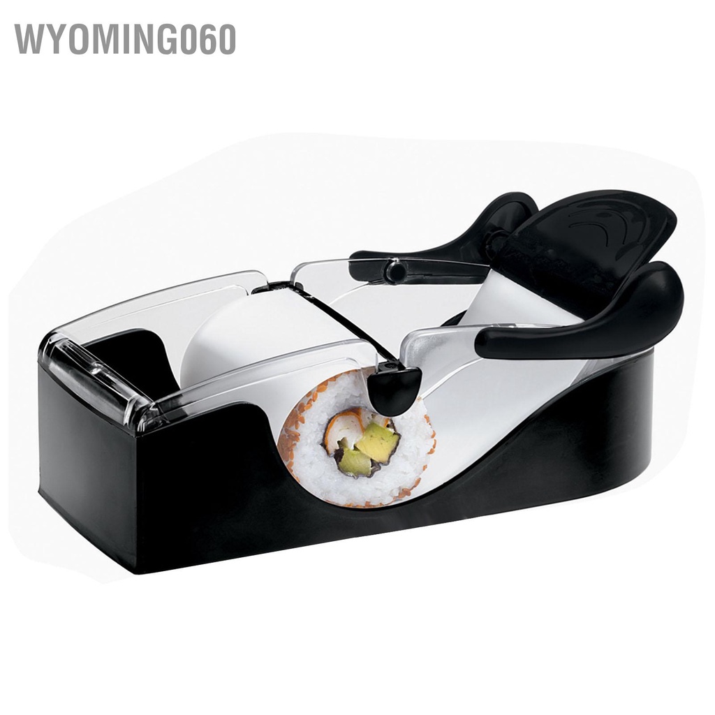 Wyoming060 Máy làm Sushi Thiết kế khe cắm nhẹ DIY Con lăn dễ lau chùi cho bữa tiệc tại nhà