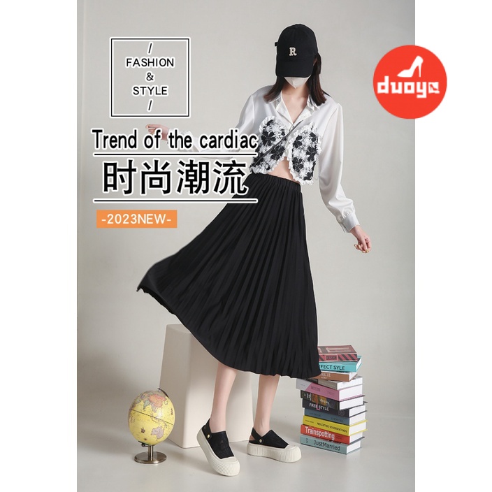 Duoya Tóc Thẳng ~ [Hàng Có Sẵn] Dép Sandal Đế Dày Hở Ngón Quai Ngang Hai Đầu Dễ Thương Phong Cách Hàn Quốc Cho Nữ