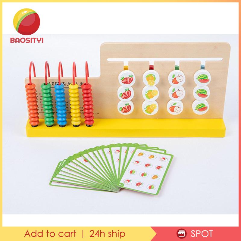 [Baosity1] Bàn Tính Gỗ Xếp Hình Đếm Hạt Rèn Luyện Trí Tuệ