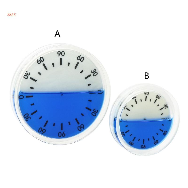 Đồng Hồ Đo Tròn Hai Mặt Tự Dính Tiện Lợi 15 ° Thước Đo Góc Độ Chính Xác Cao Chuyên Dụng