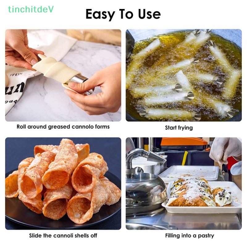 Bộ 5 Khuôn Làm Bánh Bằng Thép Không Gỉ Hình Vỏ Sò