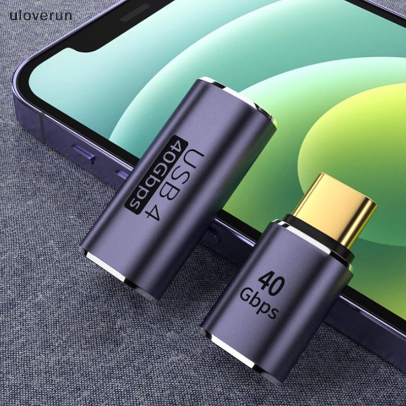 Đầu Chuyển Đổi USB4.0 40Gbps OTG Thunderbolt3 8K @ 60Hz 100W 5A USB C Sang Type C Cho Macbook vn