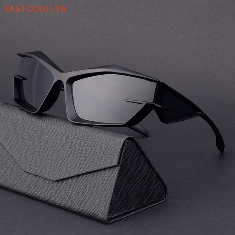 Kính Mát Mắt Mèo Tròng Bạc Chống Tia UV400 Phong Cách Retro Y2K Thời Trang Cho Nam Và Nữ