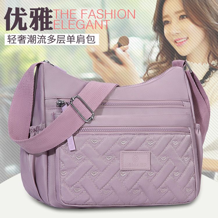 Túi Vải Đeo Chéo Nhiều Ngăn Sức Chứa Lớn Phong Cách Mới Dễ Phối Đồ