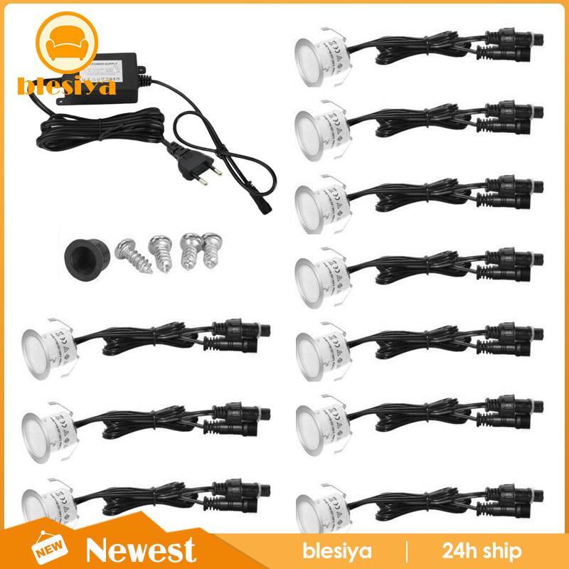 Bộ 10 Đèn LED IP67 Chống Thấm Nước Dùng Trang Trí Sân Vườn