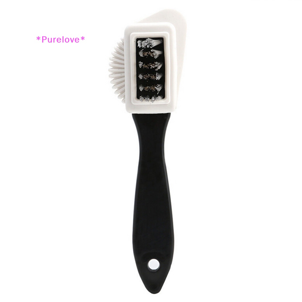 Bàn Chải 3 Mặt Làm Sạch Giày Da Lộn / Nubuck Tiện Dụng Mới