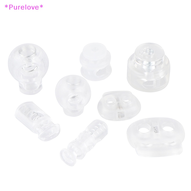 Set 10 Khóa Dây Giày DIY Bằng Nhựa Tiện Dụng Mới