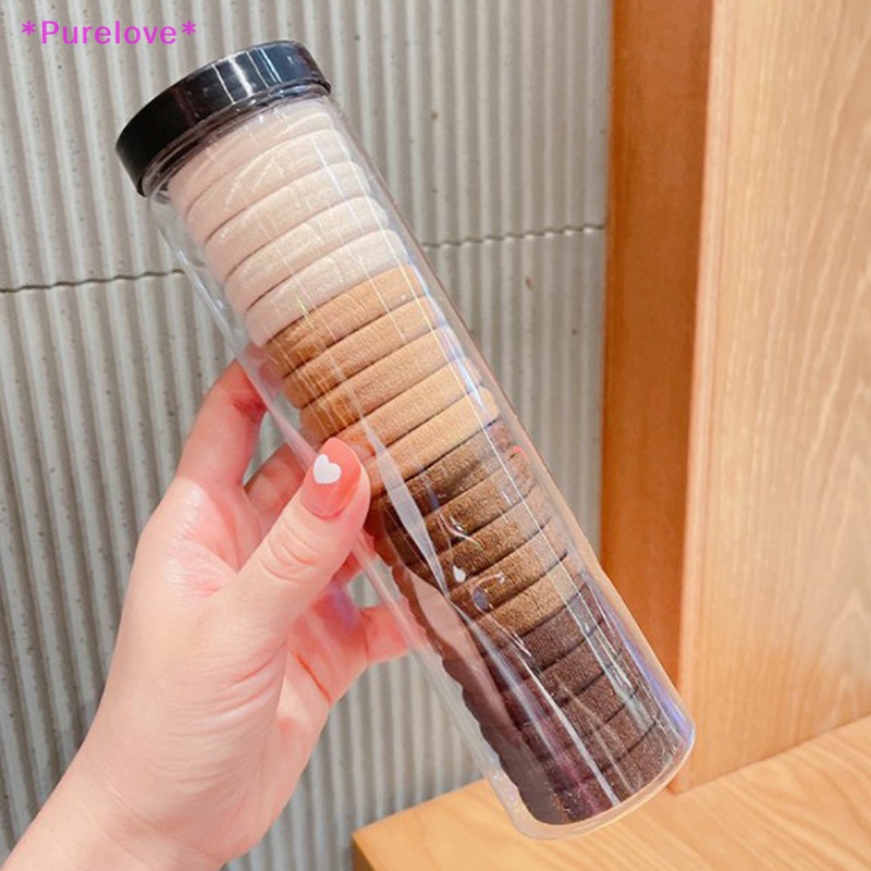 Set 20 Dây Buộc Tóc Cao Su Co Giãn Nhiều Màu Sắc Xinh Xắn Cho Bé Gái Mới