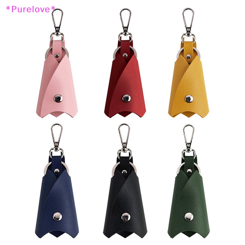 Ví Da Mini Đựng Chìa Khóa / Thẻ Tiện Dụng Cho Nam Nữ Mới