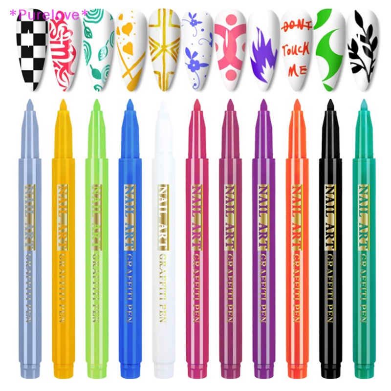 1 Bút Vẽ Móng Tay Chống Thấm Nước Bằng Acrylic Tiện Dụng Mới