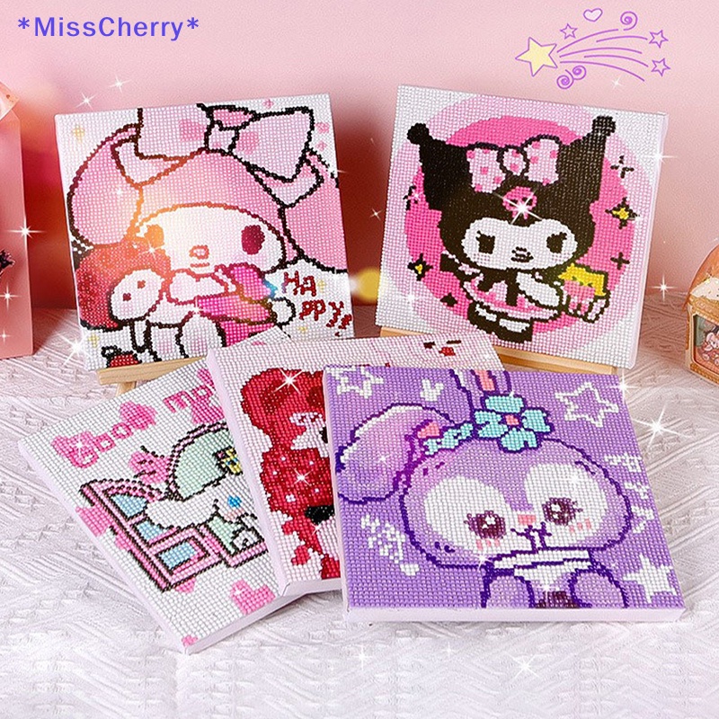 1 Bộ Sticker Đính Đá Kim Cương Tròn Tự Làm Hình Kuromi Sáng Tạo Trang Trí Phòng Trẻ Em Mới