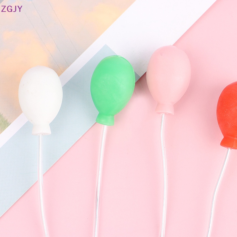 Set 6 Bong Bóng Nhiều Màu Trang Trí Nhà Búp Bê Mới