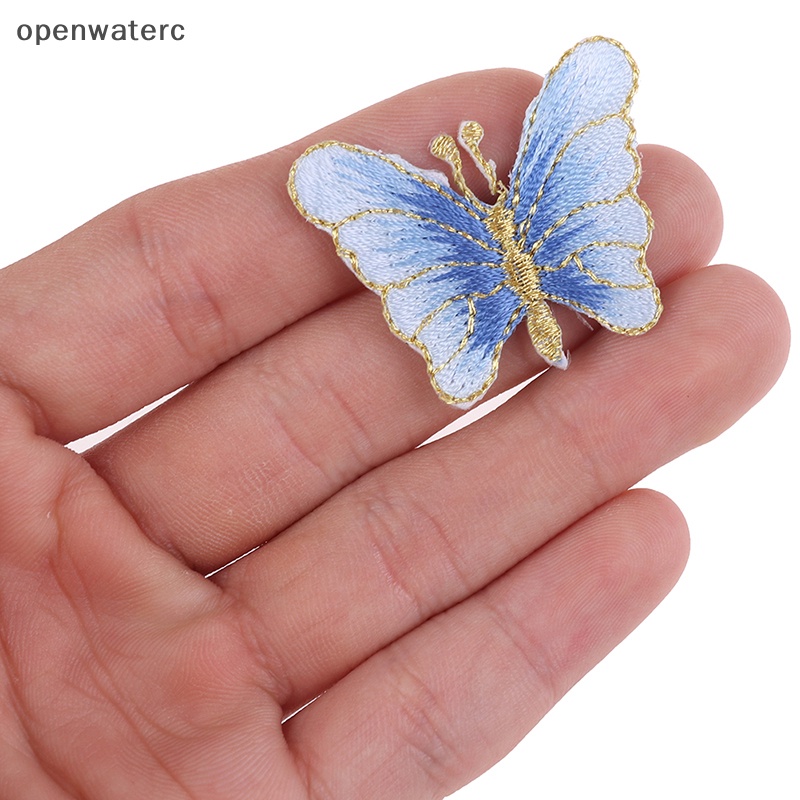 Bộ 5 Miếng Vá Quần Áo Hình Bướm Thêu Nổi DIY