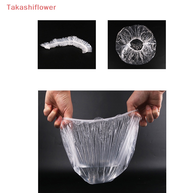 Set 100 Mũ Trùm Đầu Trong Suốt Co Giãn Dùng Một Lần Đa Ứng Dụng