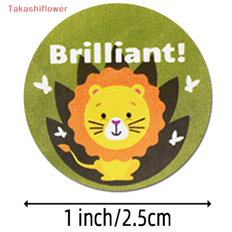 Bộ 500 Miếng Dán Hình Động Vật Dễ Thương Dùng Làm Phần Thưởng Cho Giáo Viên