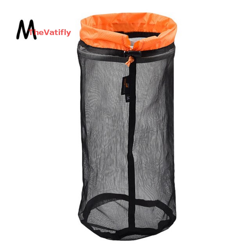 [Thevalifly] Túi Lưới Dây Rút Siêu Nhẹ Đựng Đồ Du Lịch Cắm Trại Ngoài Trời