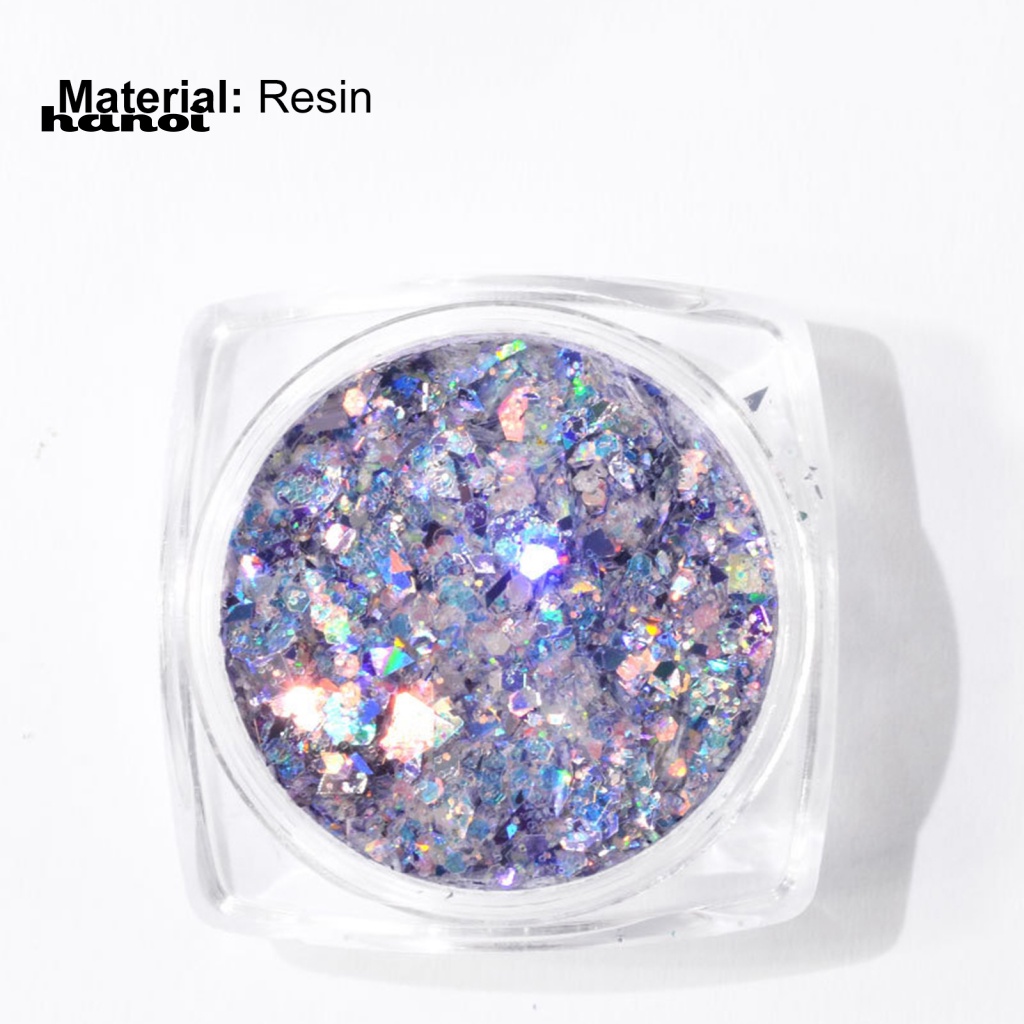 1 Lọ Kim Tuyến Lục Giác Siêu Mỏng Chống Nứt Nhiều Màu Sắc Trang Trí Móng Nghệ Thuật