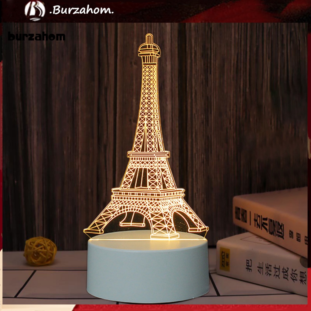 1 Bộ Đèn Ngủ LED Tạo Hình Gấu / Mũ Bằng Acrylic Tiết Kiệm Năng Lượng