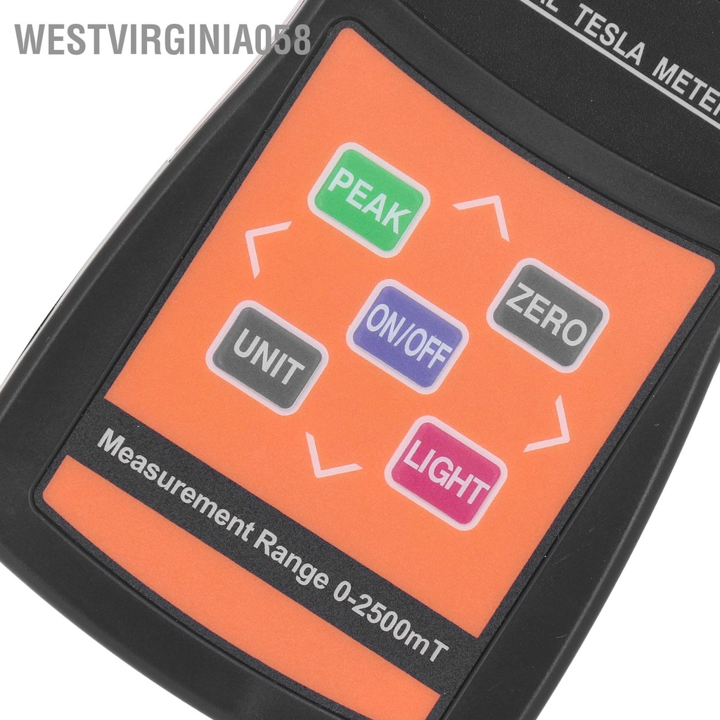 Westvirginia058 Kỹ Thuật Số Cầm Tay Gaussmeter Nam Châm Vĩnh Cửu Bề Mặt Từ Trường Gauss Meter Độ Chính Xác Cao Tester Máy Dò Cường