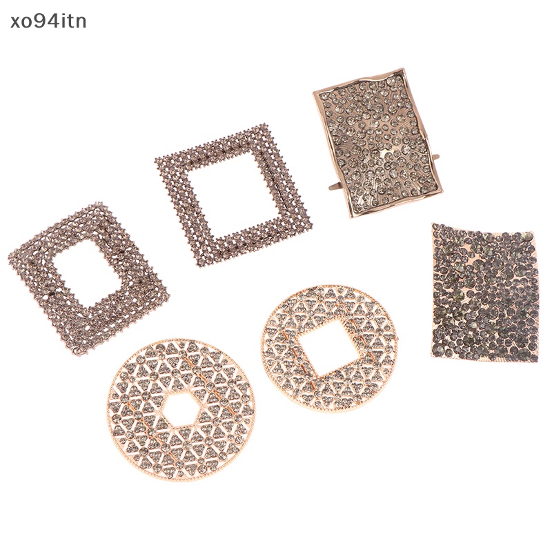 1 Cặp Phụ Kiện Kẹp Giày Cao Gót Đính Đá Cho Cô Dâu