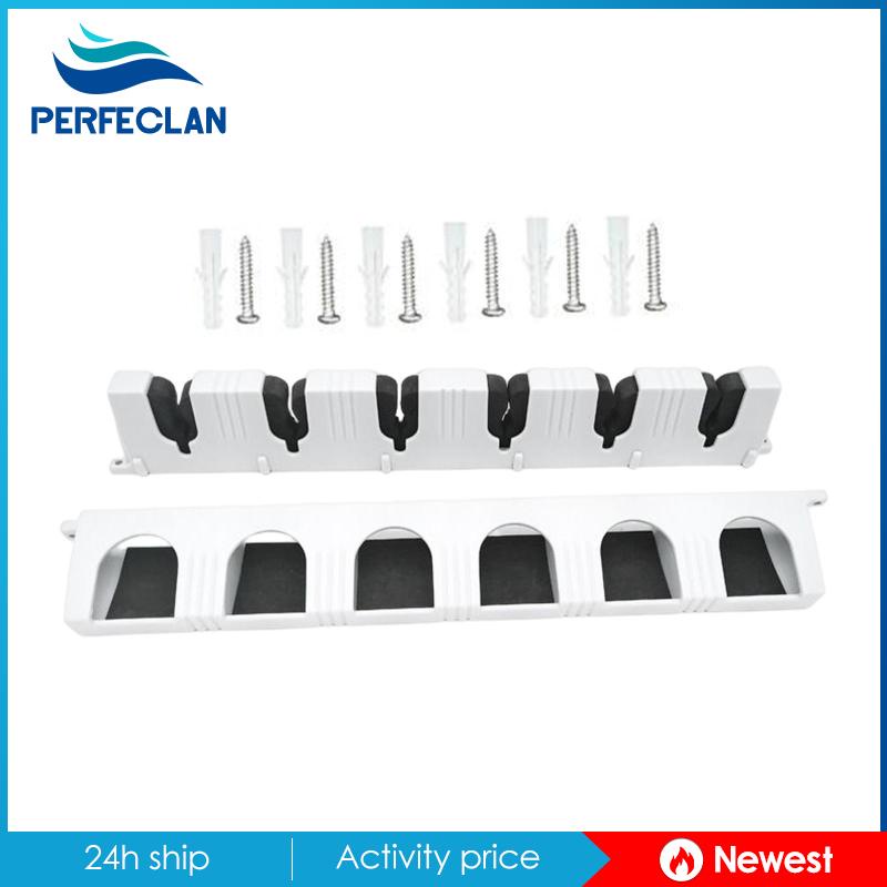 Giá Đỡ Cần Câu Cá 6 Ngăn Bằng EVA Bền Treo Tường Trong Nhà