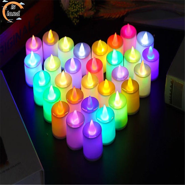 [IS] Đèn Led Hình Nến Không Lửa Chạy Bằng Pin Trang Trí Lâu Trôi (Sử Dụng Pin)