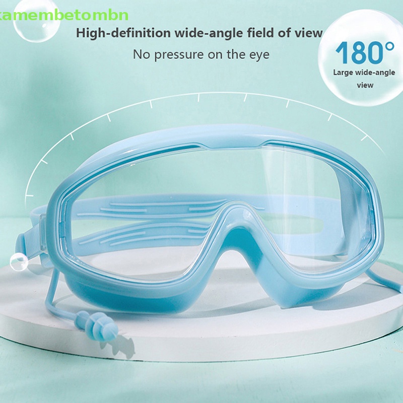 Kính Bơi Gọng Lớn Bằng Silicon Mềm Chống Sương Mù / Thấm Nước Chuyên Nghiệp Cho Nam Và Nữ